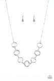 Inner Beauty - White Necklace - Paparazzi Accessories Necklace Bedazzle Me Pretty Mobile Fashion Boutique