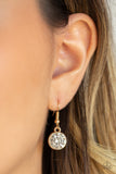 Inner Light - Gold Necklace - Paparazzi Accessories Necklace Bedazzle Me Pretty Mobile Fashion Boutique
