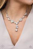 Inner Light - White Necklace - Paparazzi Accessories Necklace Bedazzle Me Pretty Mobile Fashion Boutique
