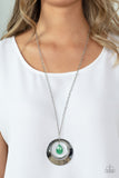 Inner Tranquility - Green Necklace - Paparazzi Accessories Necklace Bedazzle Me Pretty Mobile Fashion Boutique