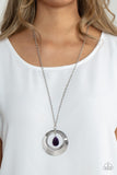 Inner Tranquility - Purple Necklace - Paparazzi Accessories Necklace Bedazzle Me Pretty Mobile Fashion Boutique