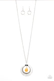 Inner Tranquility - Yellow Necklace - Paparazzi Accessories Necklace Bedazzle Me Pretty Mobile Fashion Boutique