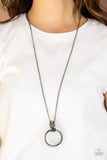 Innovated Idol - Black Necklace - Paparazzi Accessories Necklace Bedazzle Me Pretty Mobile Fashion Boutique