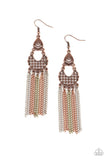 Insane Chain - Multi Earrings - Paparazzi Accessories Earrings Bedazzle Me Pretty Mobile Fashion Boutique