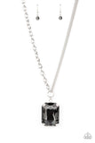 Instant Intimidation - Silver Necklace - Paparazzi Accessories Necklace Bedazzle Me Pretty Mobile Fashion Boutique