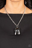 Instant Intimidation - Silver Necklace - Paparazzi Accessories Necklace Bedazzle Me Pretty Mobile Fashion Boutique