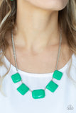 Instant Mood Booster - Green Necklace - Paparazzi Accessories Necklace Bedazzle Me Pretty Mobile Fashion Boutique