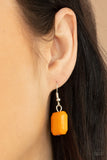 Instant Mood Booster - Orange Necklace - Paparazzi Accessories Necklace Bedazzle Me Pretty Mobile Fashion Boutique