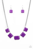 Instant Mood Booster - Purple Necklace - Paparazzi Accessories Necklace Bedazzle Me Pretty Mobile Fashion Boutique