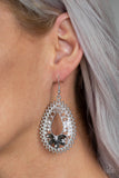 Instant REFLECT - Silver Earrings - Paparazzi Accessories Earrings Bedazzle Me Pretty Mobile Fashion Boutique