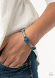 Instant Zen - Blue Bracelet - Paparazzi Accessories Bracelet Bedazzle Me Pretty Mobile Fashion Boutique