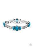 Instant Zen - Blue Bracelet - Paparazzi Accessories Bracelet Bedazzle Me Pretty Mobile Fashion Boutique