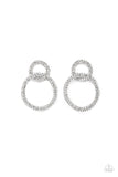 Intensely Icy - Black Post Earrings - Paparazzi Accessories Post Earrings Bedazzle Me Pretty Mobile Fashion Boutique