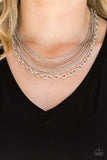 Intensely Industrial - Brown Necklace - Paparazzi Accessories Necklace Bedazzle Me Pretty Mobile Fashion Boutique