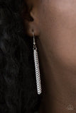 Intensely Industrial - White Necklace - Paparazzi Accessories Necklace Bedazzle Me Pretty Mobile Fashion Boutique