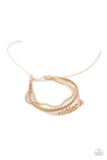 Intergalactic Gamechanger - Gold Bracelet - Paparazzi Accessories Bracelet Bedazzle Me Pretty Mobile Fashion Boutique