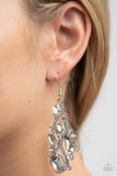 Interstellar Illumination - White Earrings - Paparazzi Accessories Earrings Bedazzle Me Pretty Mobile Fashion Boutique