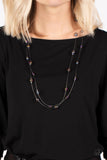 Interstellar Illusions - Purple Necklace - Paparazzi Accessories Necklace Bedazzle Me Pretty Mobile Fashion Boutique
