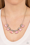 Interstellar Inspiration - Pink Necklace - Paparazzi Accessories Necklace Bedazzle Me Pretty Mobile Fashion Boutique
