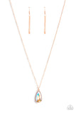 Interstellar Royal - Copper Necklace - Paparazzi Accessories Necklace FS-Bedazzle Me Pretty Mobile Fashion Boutique