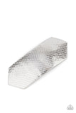Interstellar Safari - Silver Hair Clip - Paparazzi Accessories Hair Clip Bedazzle Me Pretty Mobile Fashion Boutique