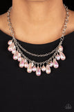 Interstellar Serenity - Pink Necklace - Paparazzi Accessories Necklace Bedazzle Me Pretty Mobile Fashion Boutique