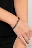Interstellar Solitude - Green Bracelet - Paparazzi Accessories Bracelet Bedazzle Me Pretty Mobile Fashion Boutique