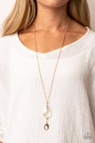 Interstellar Solstice - Gold Lanyard - Paparazzi Accessories Lanyard Bedazzle Me Pretty Mobile Fashion Boutique