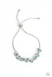 Intertwined Illusion - Blue Bracelet - Paparazzi Accessories Bracelet Bedazzle Me Pretty Mobile Fashion Boutique