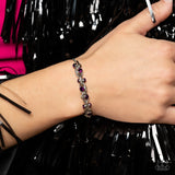 Intertwined Illusion - Purple Bracelet - Paparazzi Accessories Bracelet Bedazzle Me Pretty Mobile Fashion Boutique