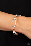 Interwoven Illusion - Rose Gold Bracelet - Paparazzi Accessories Bracelet Bedazzle Me Pretty Mobile Fashion Boutique