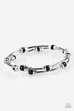 Into Infinity - Black Bracelet - Paparazzi Accessories Bracelet Bedazzle Me Pretty Mobile Fashion Boutique