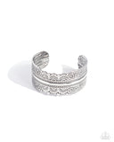 Into the Horizon - Silver Bracelet - Paparazzi Accessories Bracelet Bedazzle Me Pretty Mobile Fashion Boutique