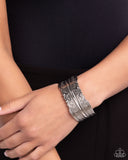 Into the Horizon - Silver Bracelet - Paparazzi Accessories Bracelet Bedazzle Me Pretty Mobile Fashion Boutique