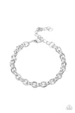 Intrepid Method - Silver Mens Bracelet - Paparazzi Accessories Mens Bracelet Bedazzle Me Pretty Mobile Fashion Boutique
