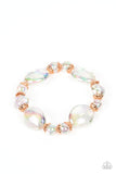 Iridescent Illusions - Copper Bracelet - Paparazzi Accessories Bracelet Bedazzle Me Pretty Mobile Fashion Boutique