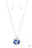 Iridescently Influential - Blue Necklace - Paparazzi Accessories Necklace Bedazzle Me Pretty Mobile Fashion Boutique