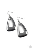 Irresistibly Industrial - Black Earrings - Paparazzi Accessories Earrings Bedazzle Me Pretty Mobile Fashion Boutique