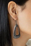 Irresistibly Industrial - Black Earrings - Paparazzi Accessories Earrings Bedazzle Me Pretty Mobile Fashion Boutique