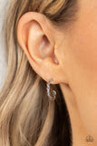 Irresistibly Intertwined - Silver Earrings - Paparazzi Accessories Earrings FS-Bedazzle Me Pretty Mobile Fashion Boutique