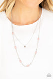 Irresistibly Iridescent - Pink Necklace - Paparazzi Accessories Necklace Bedazzle Me Pretty Mobile Fashion Boutique