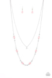 Irresistibly Iridescent - Pink Necklace - Paparazzi Accessories Necklace Bedazzle Me Pretty Mobile Fashion Boutique