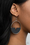 Island Breeze - Black Earrings - Paparazzi Accessories Earrings Bedazzle Me Pretty Mobile Fashion Boutique