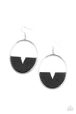 Island Breeze - Black Earrings - Paparazzi Accessories Earrings Bedazzle Me Pretty Mobile Fashion Boutique