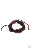 Island Endeavor - Brown Bracelet - Paparazzi Accessories Bracelet Bedazzle Me Pretty Mobile Fashion Boutique