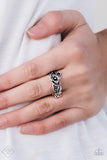Island Haven - Silver Ring - Paparazzi Accessories Ring Bedazzle Me Pretty Mobile Fashion Boutique