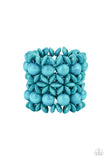 Island Mixer - Blue Bracelet - Paparazzi Accessories Bracelet Bedazzle Me Pretty Mobile Fashion Boutique