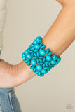 Island Mixer - Blue Bracelet - Paparazzi Accessories Bracelet Bedazzle Me Pretty Mobile Fashion Boutique