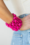 Island Mixer - Pink Bracelet - Paparazzi Accessories Bracelet Bedazzle Me Pretty Mobile Fashion Boutique