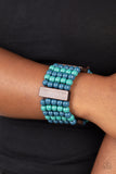 Island Soul - Blue Bracelet - Paparazzi Accessories Bracelet Bedazzle Me Pretty Mobile Fashion Boutique